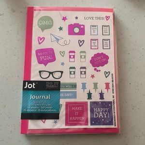 Hot Pink Journal and Sticker Sheet